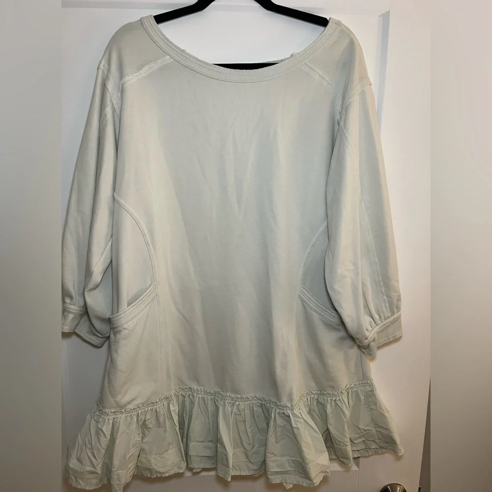 ‘Anthropologie’ Athleisure Cream Dress - Picture 4 of 6